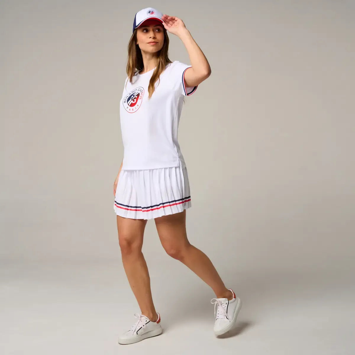 全仏オープンテニス ユニセックストリコロールキャップ