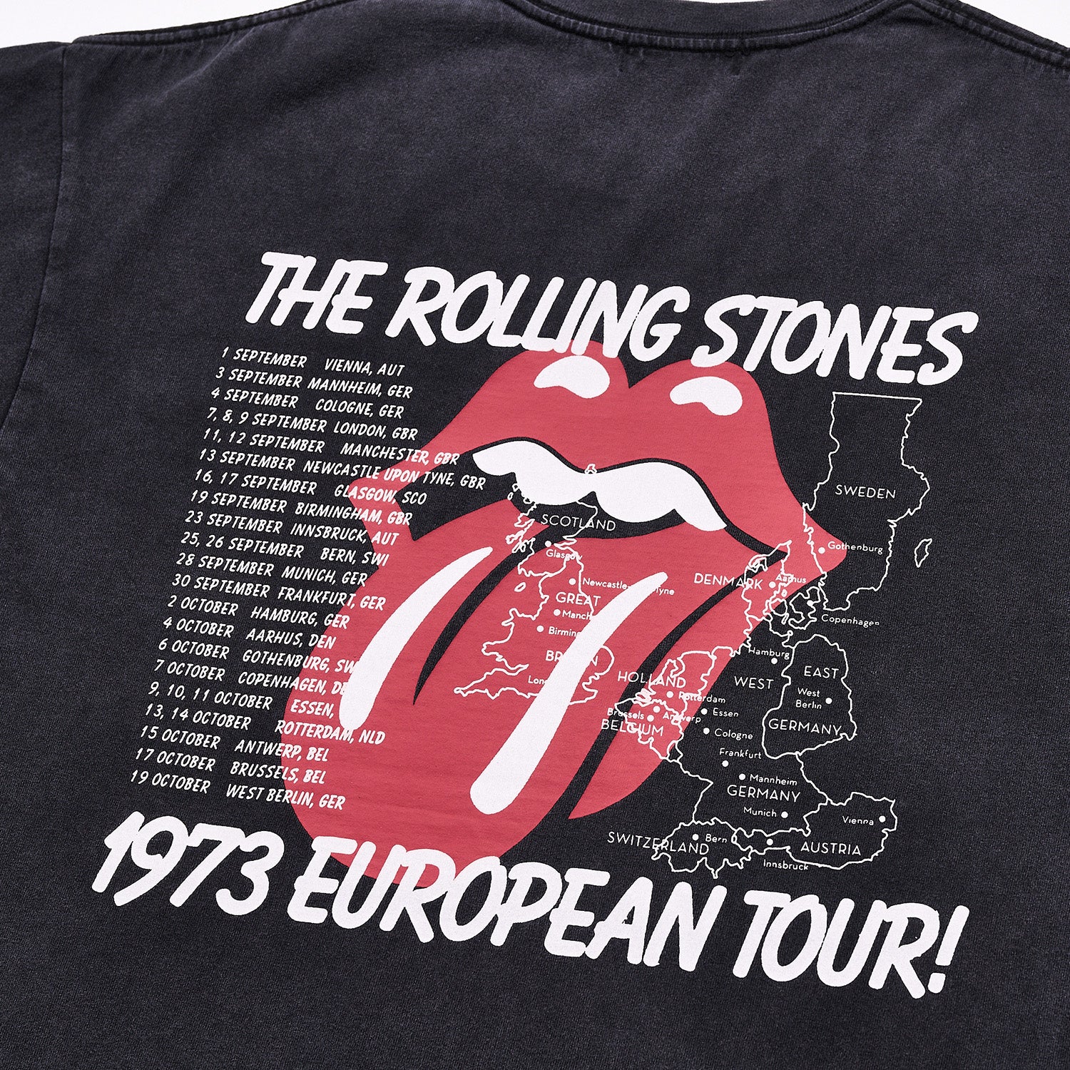 ザ・ローリング・ストーンズ European Tour 1973 Tシャツ(U/MUSIC)