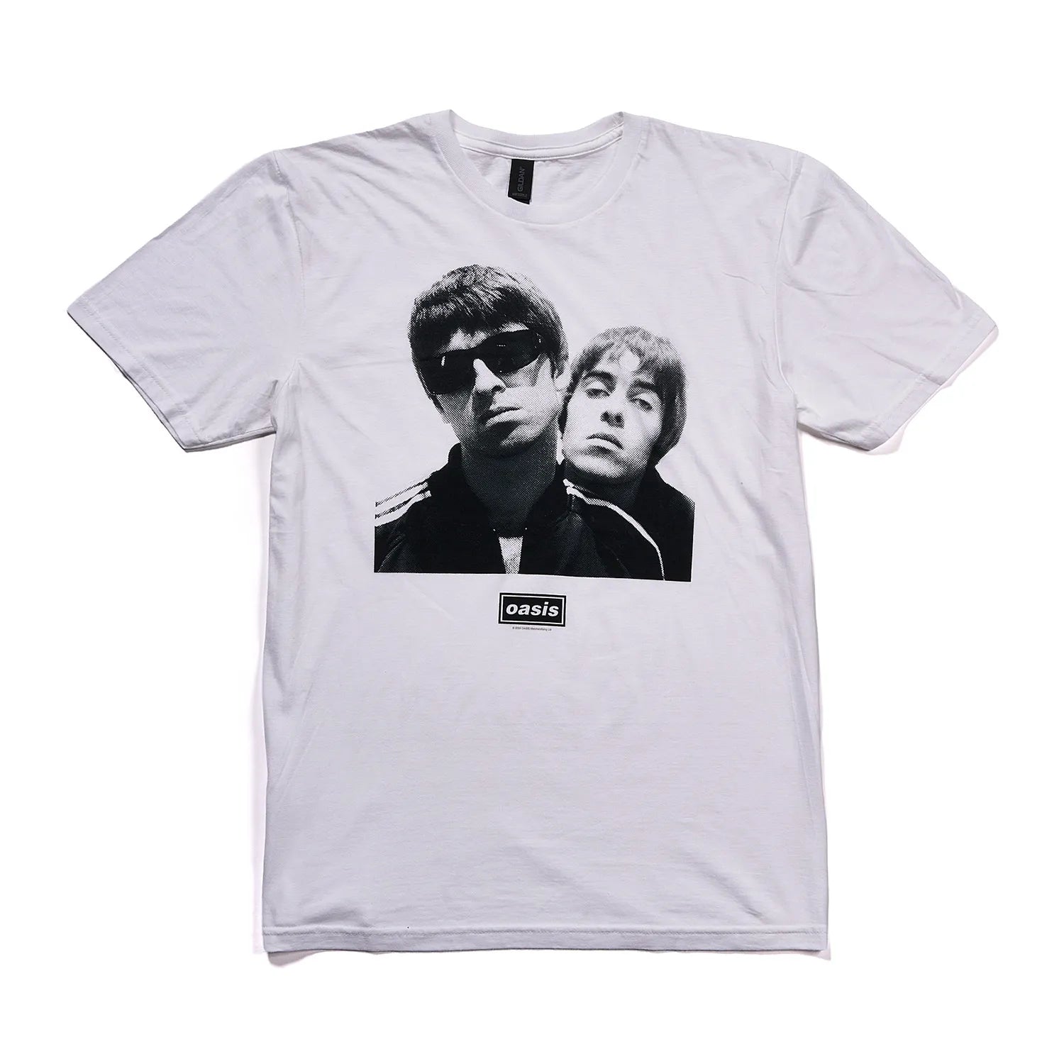 オアシス Noel & Liam Square Photo Tシャツ(ロック・オフ/ROCK OFF)