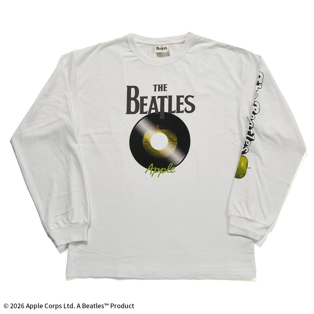 ザ・ビートルズ RECORDプリント ロングスリーブTシャツ