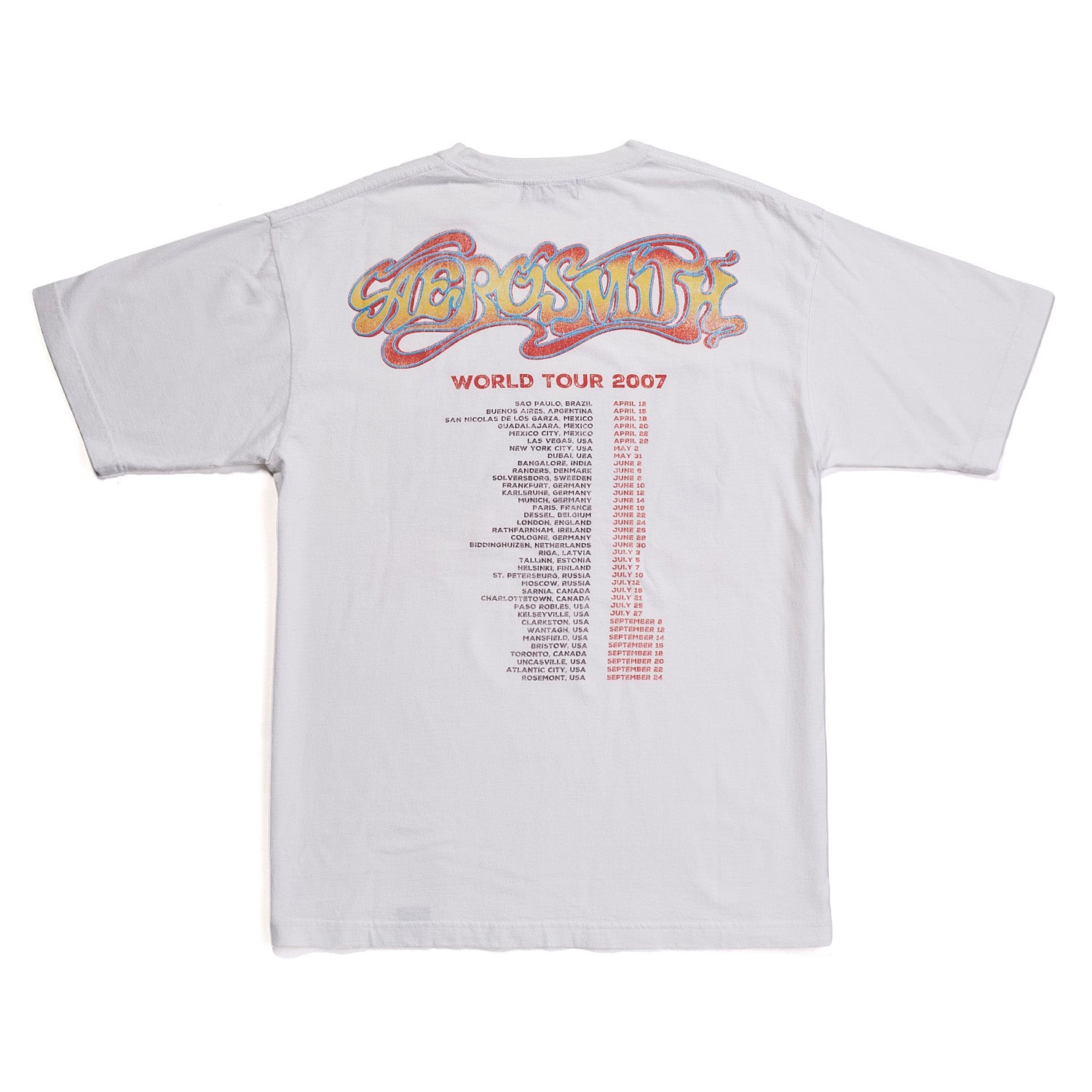エアロスミス World Tour 2007 Tシャツ(U/MUSIC)