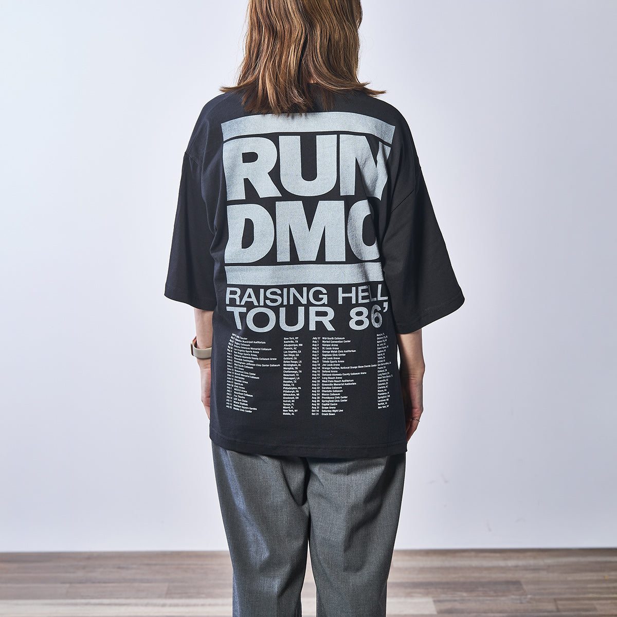 RUN DMC RAISING HELL TOUR 86 Tシャツ(ジョンブル/JOHNBULL)
