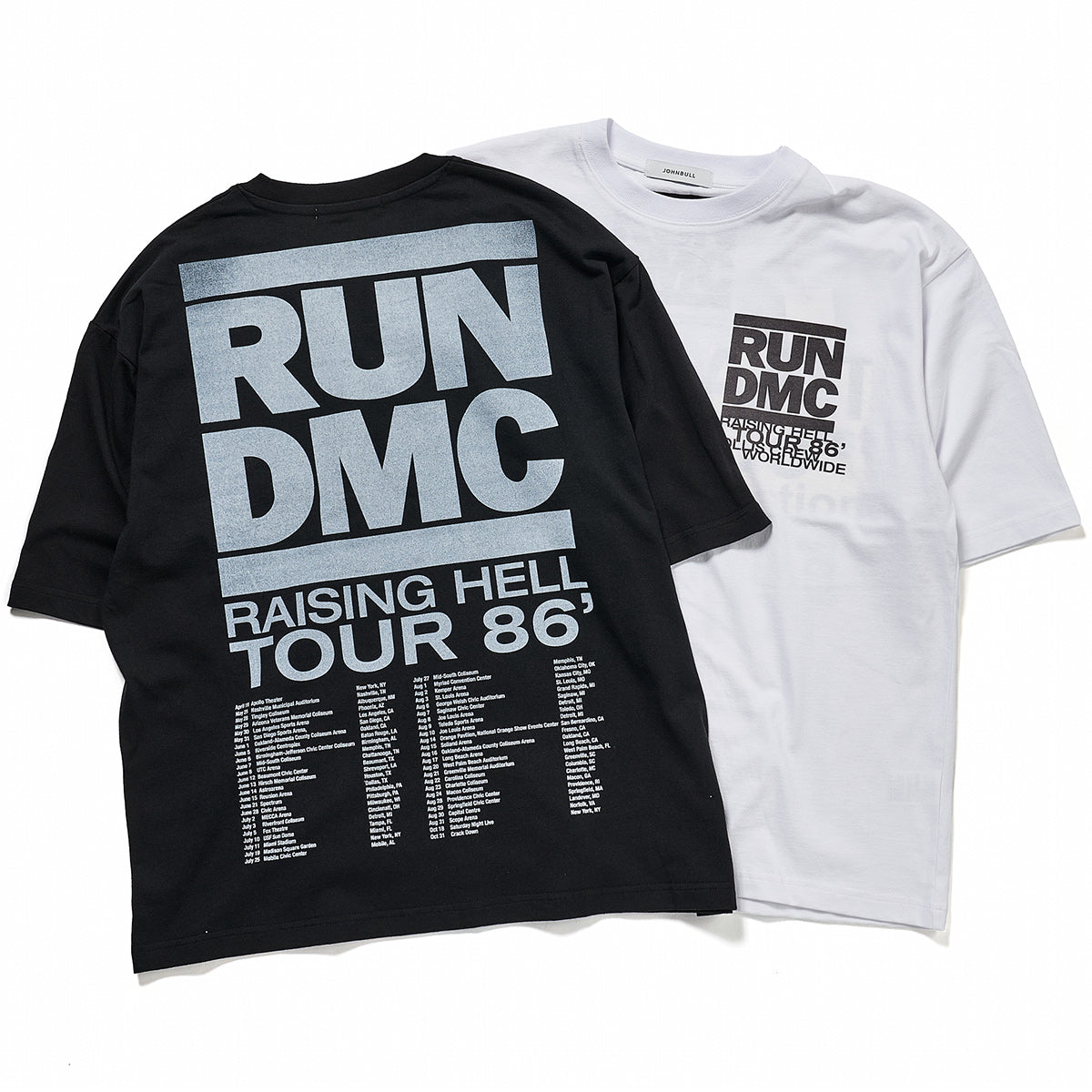 RUN DMC RAISING HELL TOUR 86 Tシャツ(ジョンブル/JOHNBULL)