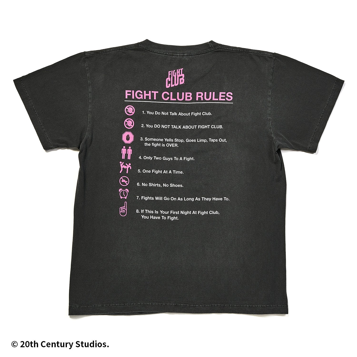 映画『ファイト・クラブ』 デザインTシャツ ルール