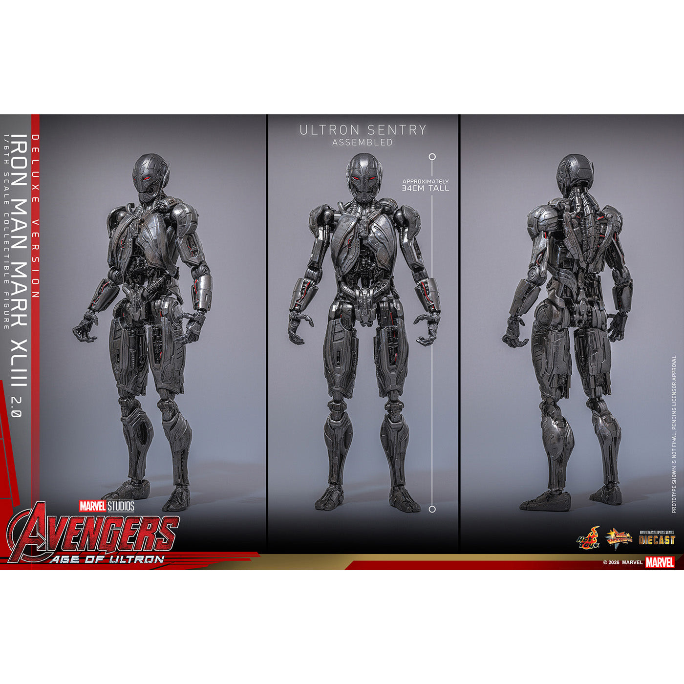 【マーベル/MARVEL】映画『アベンジャーズ/エイジ・オブ・ウルトロン』【ムービー・マスターピース DIECAST】1/6スケールフィギュア アイアンマン・マーク43(2.0/デラックス版)