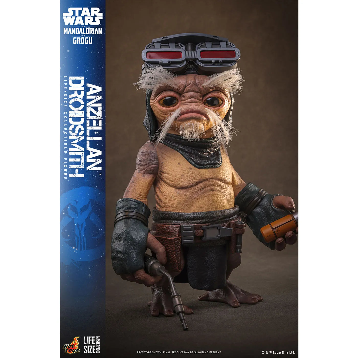 「スター・ウォーズ」 アンゼラ人 1/1スケールフィギュア (ドロイド修理屋 マンダロリアン・アンド・グローグー ライフサイズ・マスターピース)