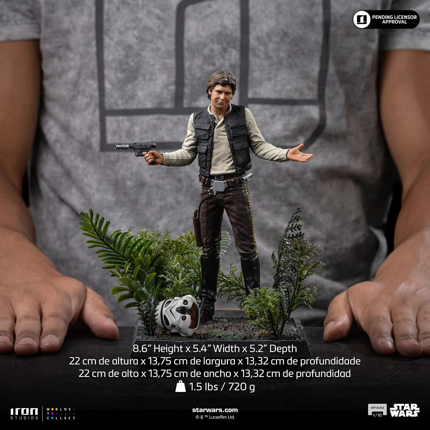 「スター・ウォーズ」 ハン・ソロ 1/10スケールフィギュア (エピソード6/ジェダイの帰還 アイアン・スタジオ スタチュー)