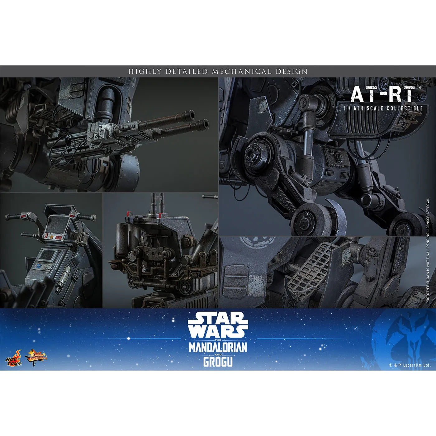 「スター・ウォーズ/マンダロリアン・アンド・グローグー」1/6スケールビークル AT-RT(ムービー・マスターピース)