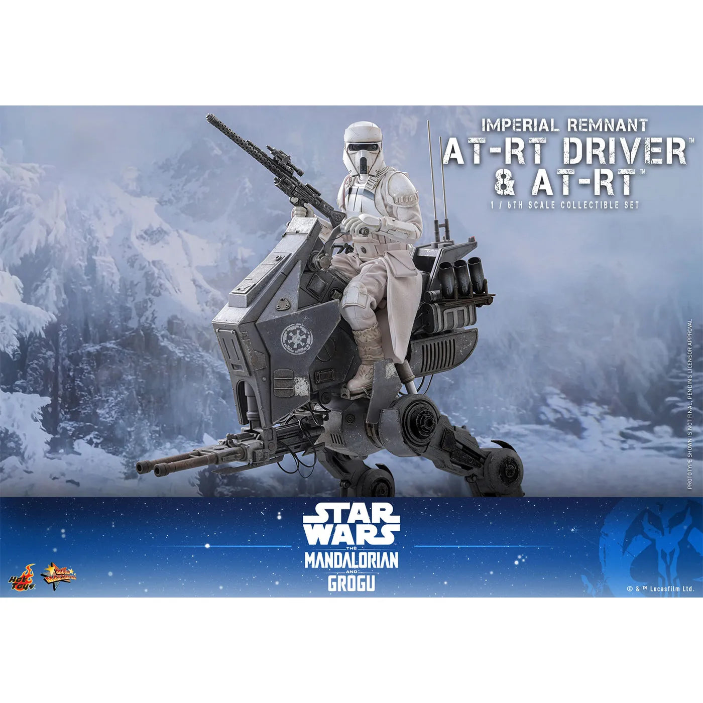 「スター・ウォーズ/マンダロリアン・アンド・グローグー」1/6スケールフィギュア インペリアル・レムナント AT-RTドライバー&AT-RT(ムービー・マスターピース)