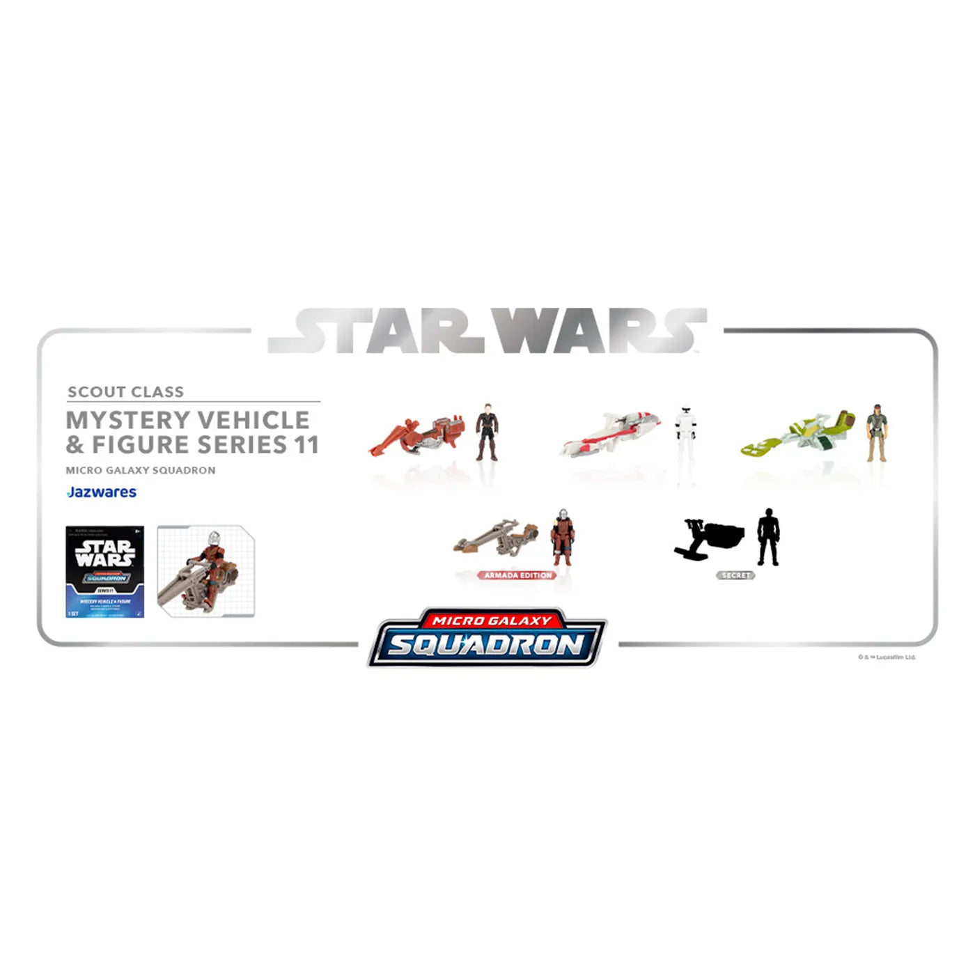 「スター・ウォーズ」スカウト・クラス ミステリー・ビークル&フィギュア シリーズ11(マイクロ・ギャラクシー)