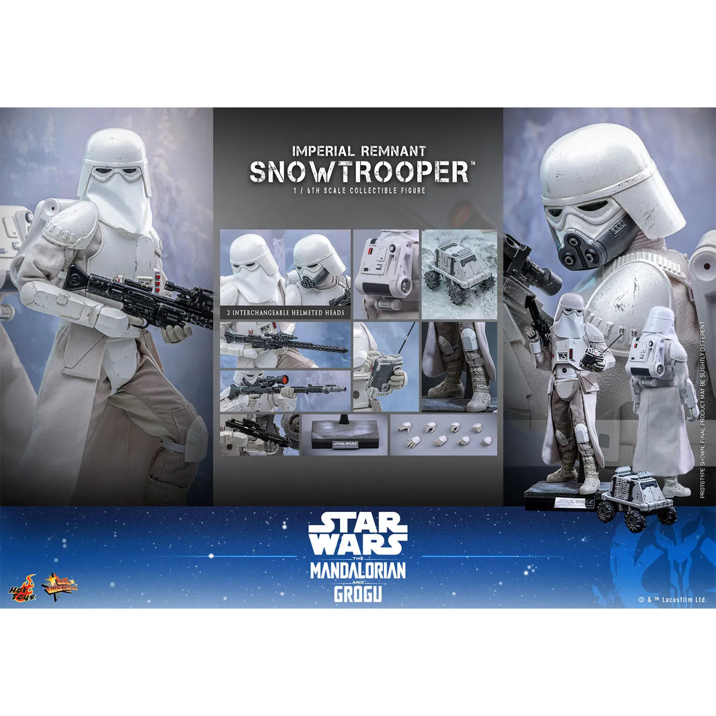「スター・ウォーズ/マンダロリアン・アンド・グローグー」1/6スケールフィギュア インペリアル・レムナント スノートルーパー(ムービーマスターピース)