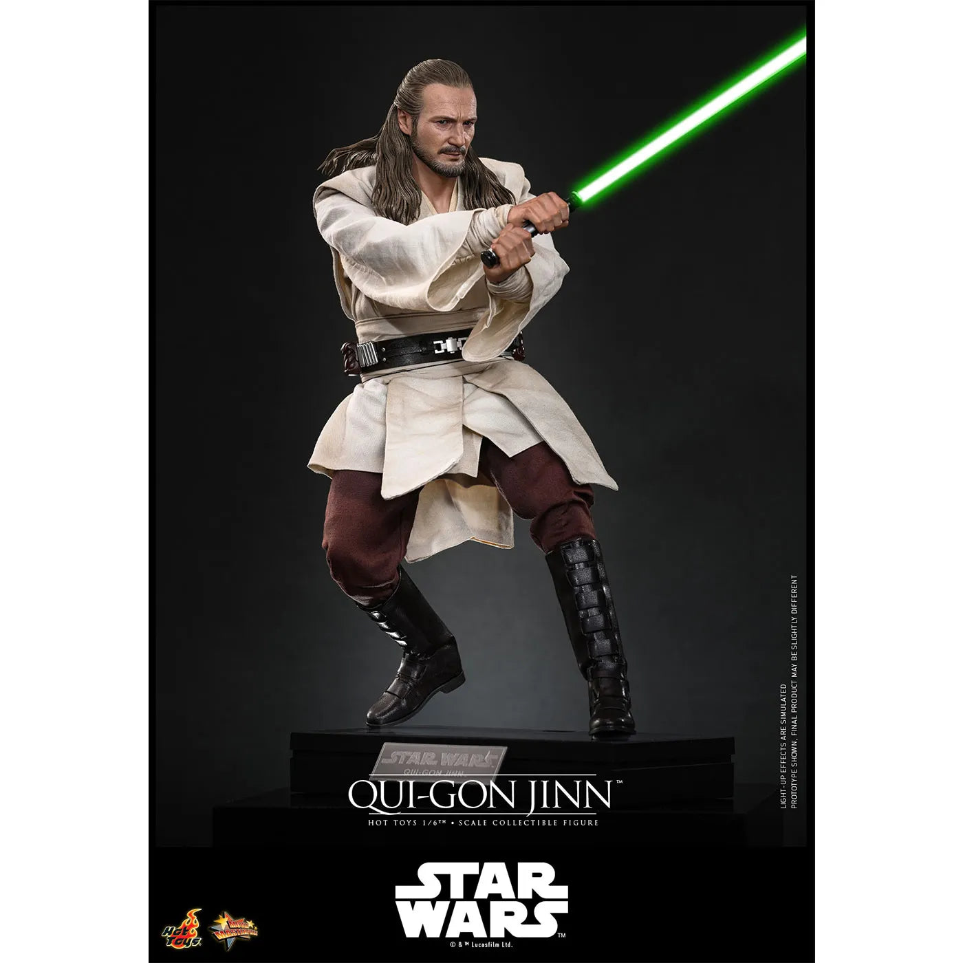 「スター・ウォーズ」1/6スケールフィギュア クワイ=ガン・ジン(2.0版)(エピソード1/ファントム・メナス ムービー・マスターピース)