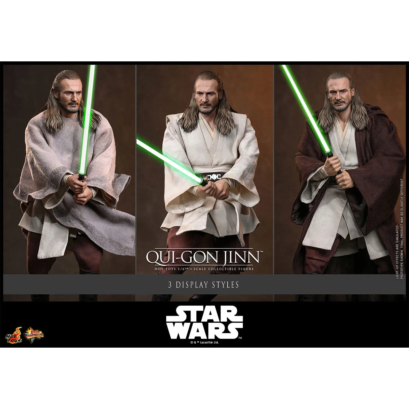 「スター・ウォーズ」1/6スケールフィギュア クワイ=ガン・ジン(2.0版)(エピソード1/ファントム・メナス ムービー・マスターピース)