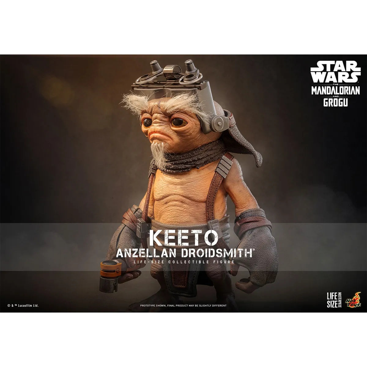 「スター・ウォーズ/マンダロリアン・アンド・グローグー」1/1スケールフィギュア キート(ライフサイズ・マスターピース アンゼラ人/ドロイド修理屋)
