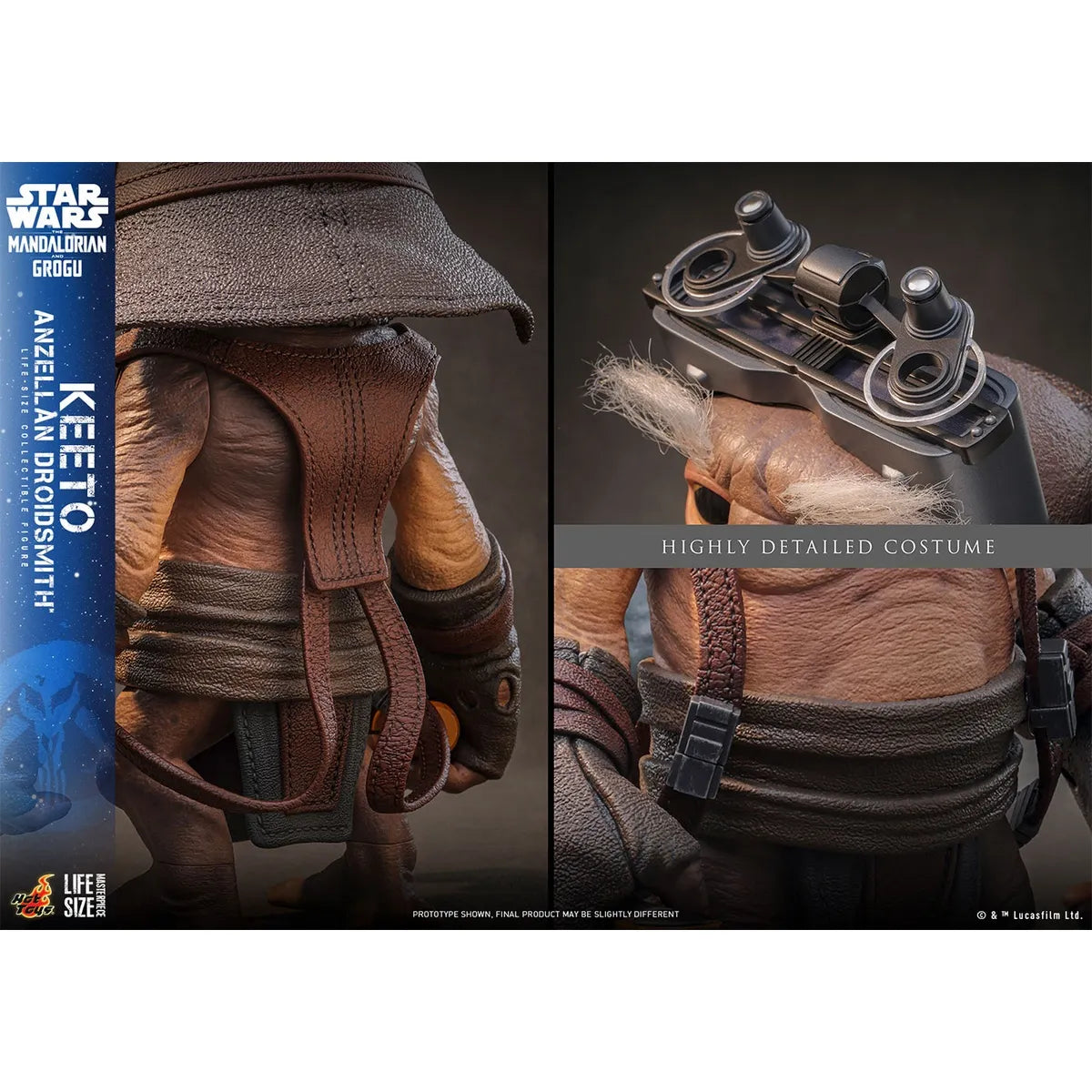 「スター・ウォーズ/マンダロリアン・アンド・グローグー」1/1スケールフィギュア キート(ライフサイズ・マスターピース アンゼラ人/ドロイド修理屋)
