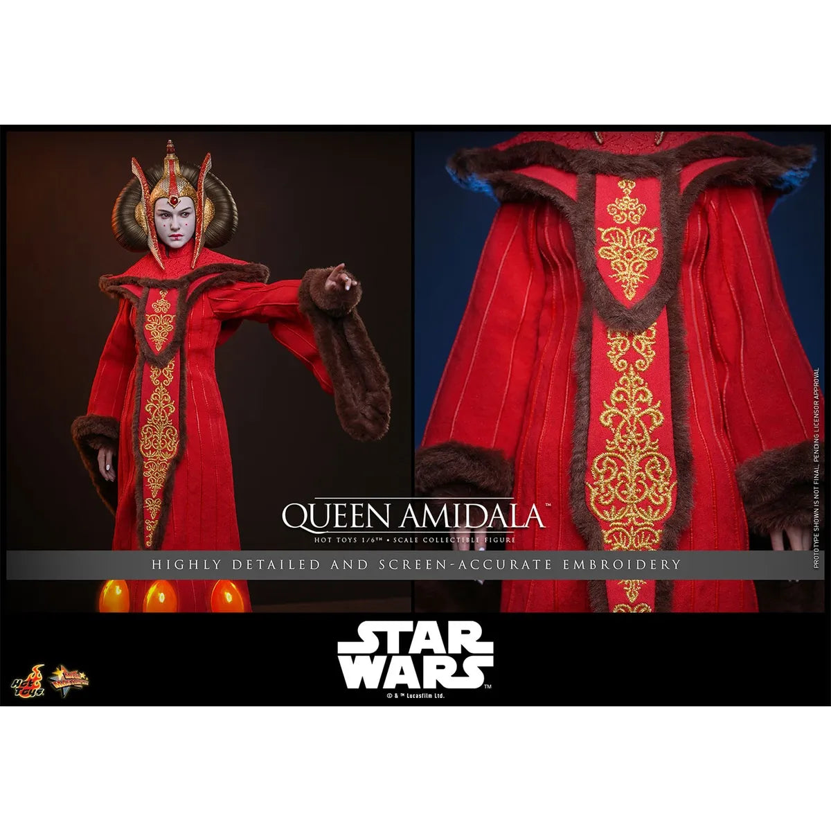 「スター・ウォーズ エピソード1/ファントム・メナス」1/6スケールフィギュア アミダラ女王(ムービー・マスターピース)