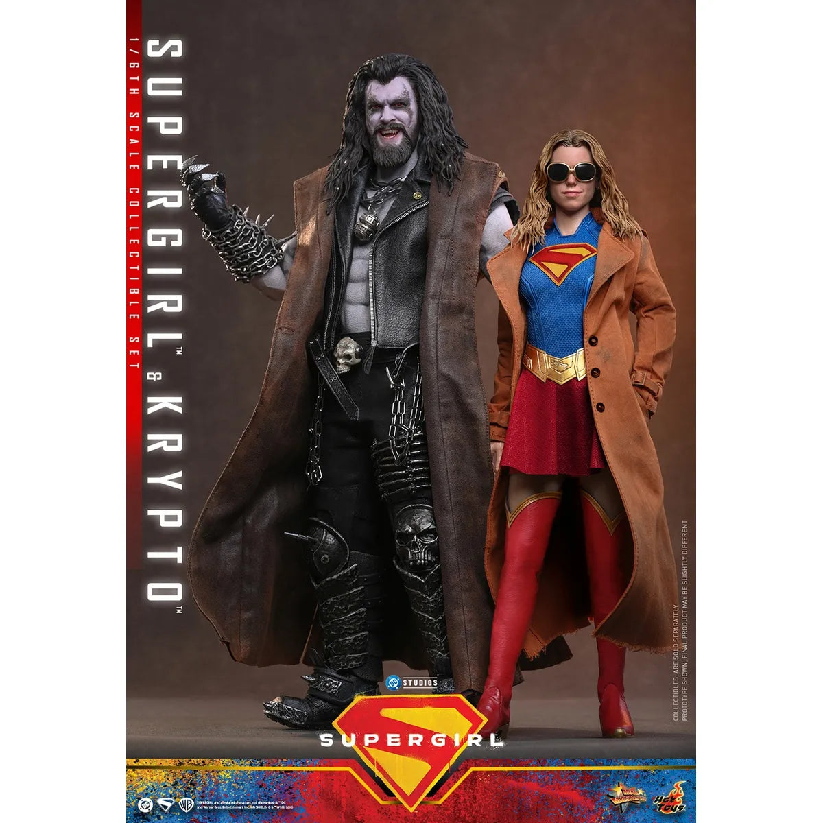 DC 「スーパーガール」1/6スケールフィギュア スーパーガール&クリプト(ムービー・マスターピース)