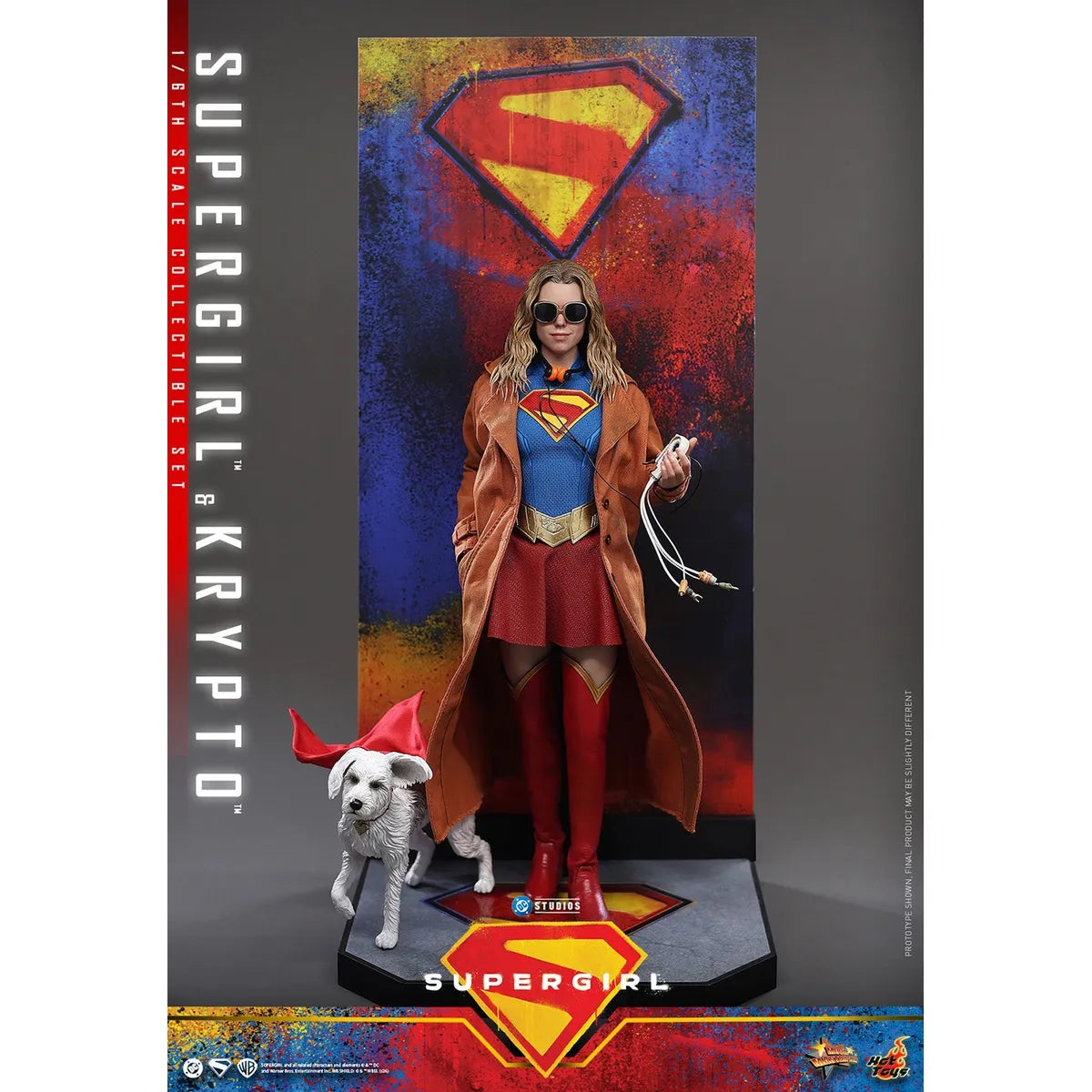 DC 「スーパーガール」1/6スケールフィギュア スーパーガール&クリプト(ムービー・マスターピース)