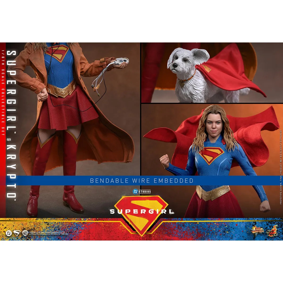 DC 「スーパーガール」1/6スケールフィギュア スーパーガール&クリプト(ムービー・マスターピース)