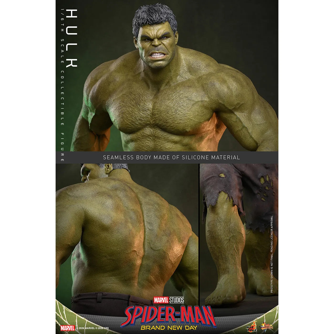 「スパイダーマン:ブランド・ニュー・デイ」1/6スケールフィギュア ハルク【ムービー・マスターピース】