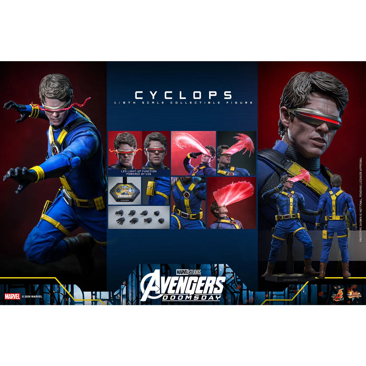マーベル 「アベンジャーズ/ドゥームズデイ」 1/6スケールフィギュア サイクロップス (ムービー・マスターピース)