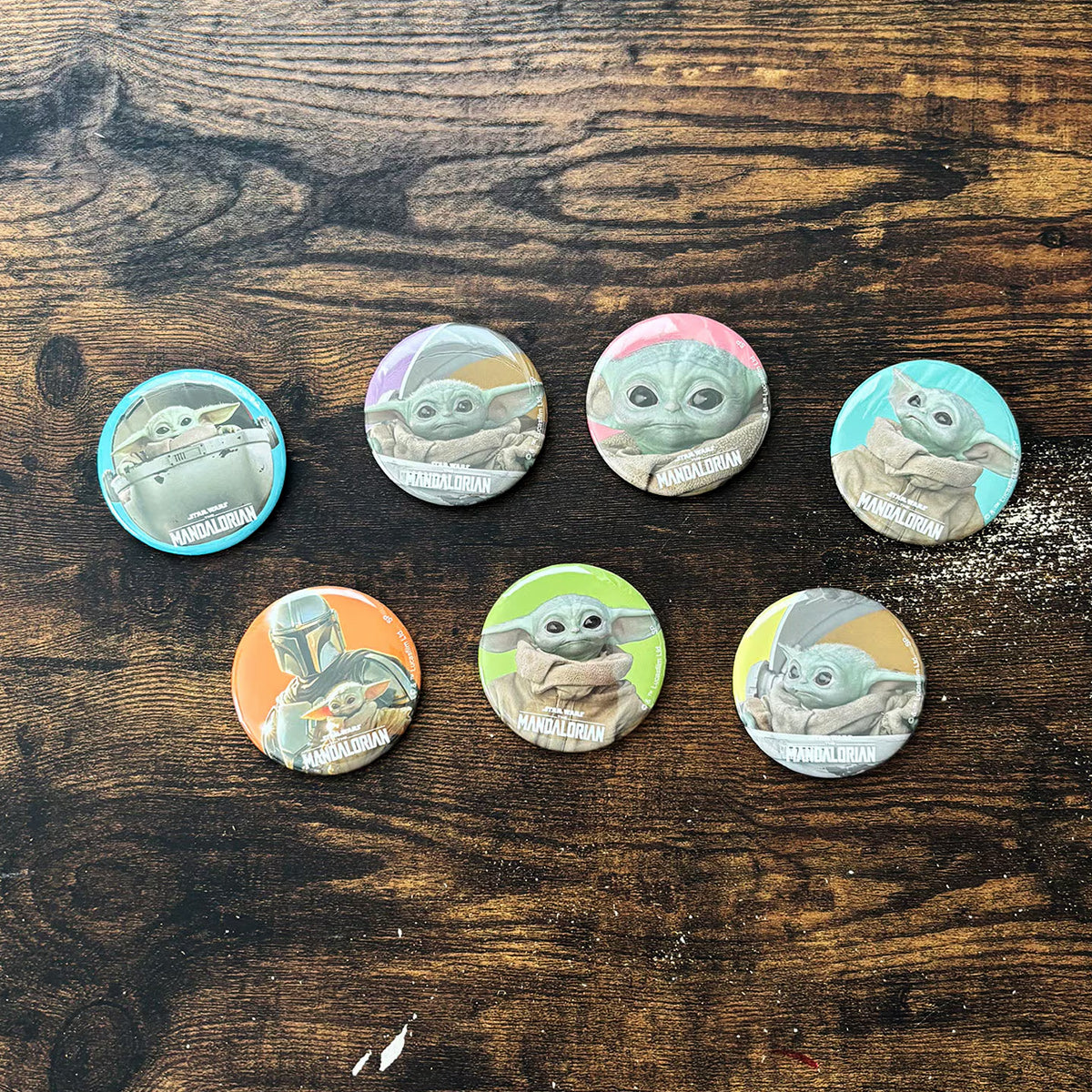 「スター・ウォーズ」 マンダロリアン 缶バッジ(コンプリート全7種)