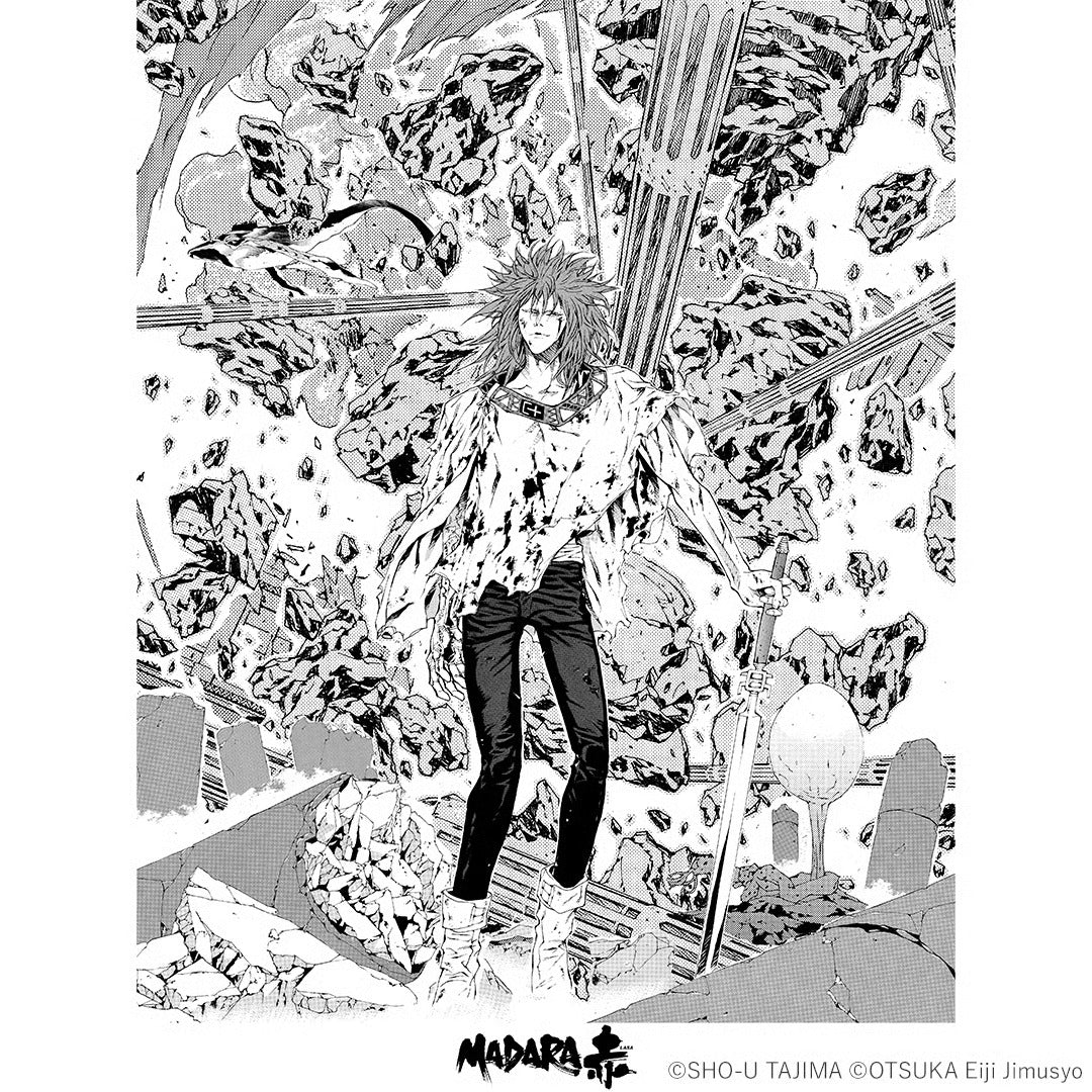 ADDICTION OF GAIN 田島昭宇 画業40周年「魍魎戦記MADARA-赤A」Tシャツ