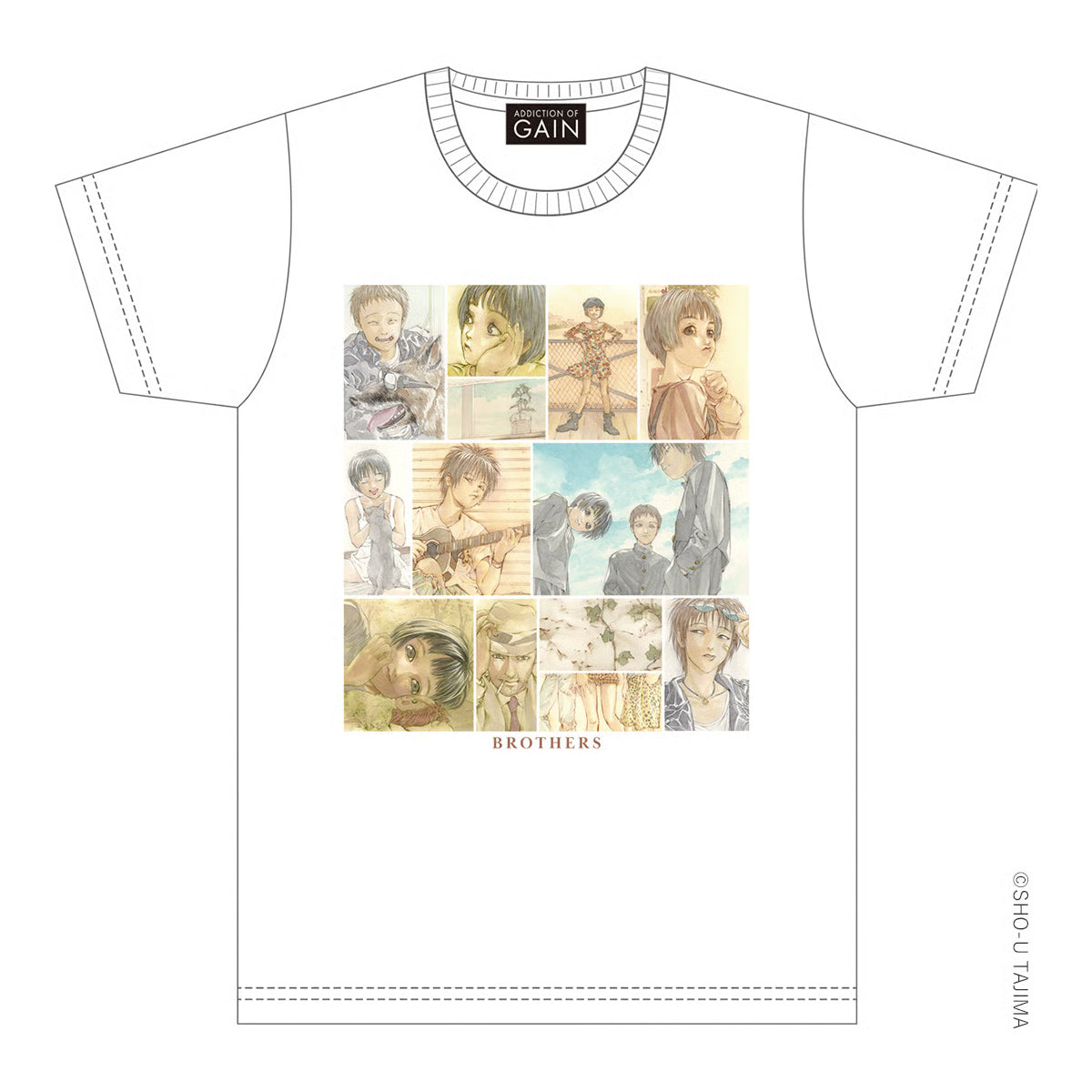 ADDICTION OF GAIN 田島昭宇 画業40周年BROTHERS-B」Tシャツ