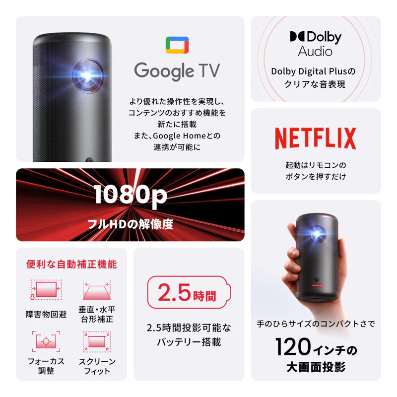 Anker Nebula Capsule 3(モバイルプロジェクター)