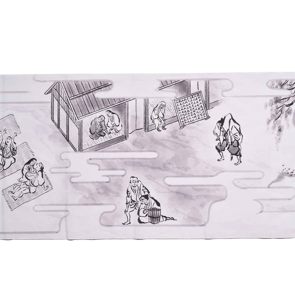 ドラマ『BLOOD & SWEAT』絵巻物の手ぬぐい