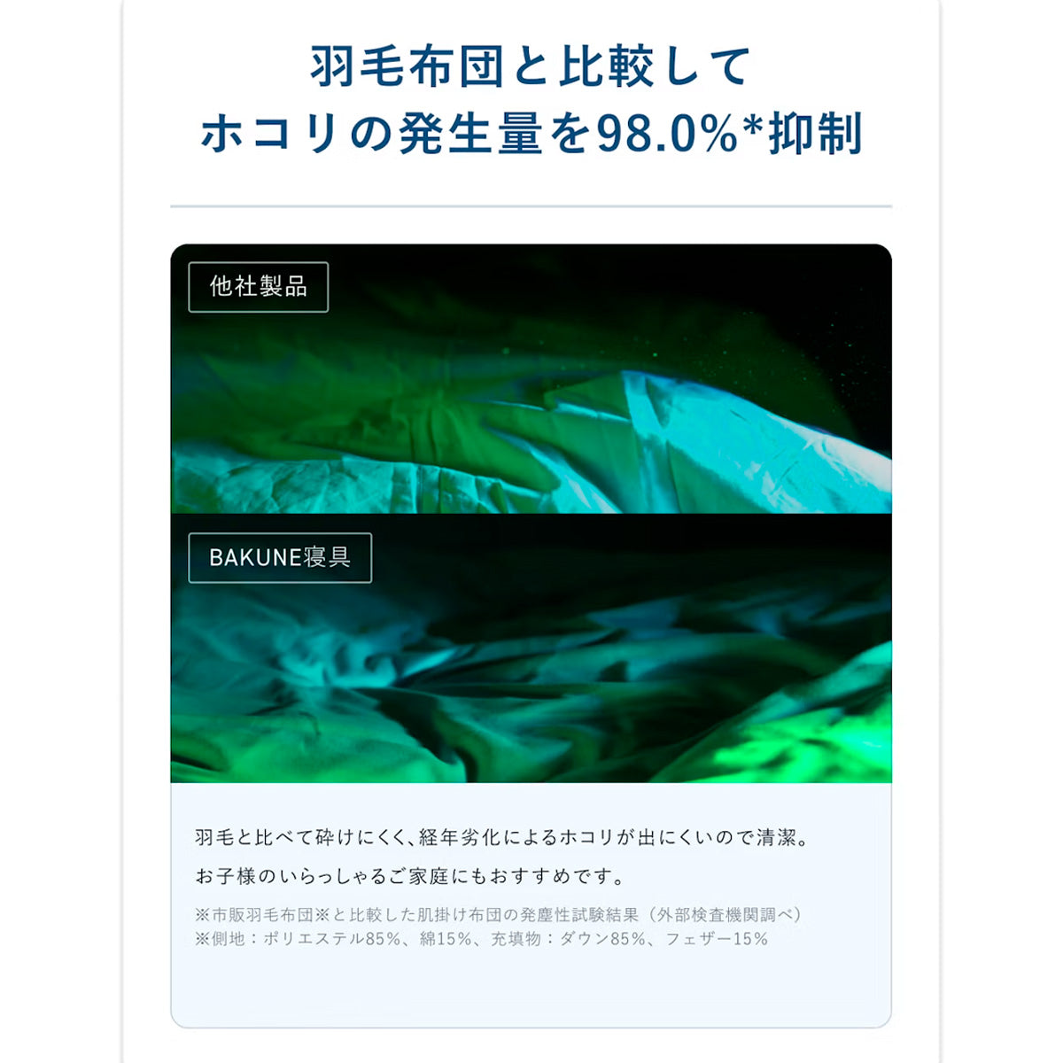 BAKUNE 掛け布団 オールシーズン 通年用掛け布団(※販売期限:10/31(土)まで)