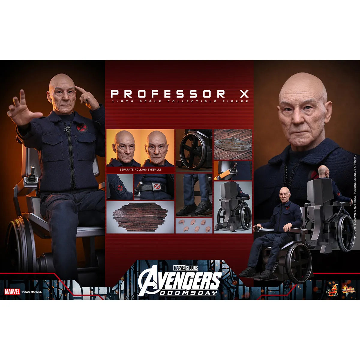 マーベル 「アベンジャーズ/ドゥームズデイ」 1/6スケールフィギュア プロフェッサーX【ムービー・マスターピース】