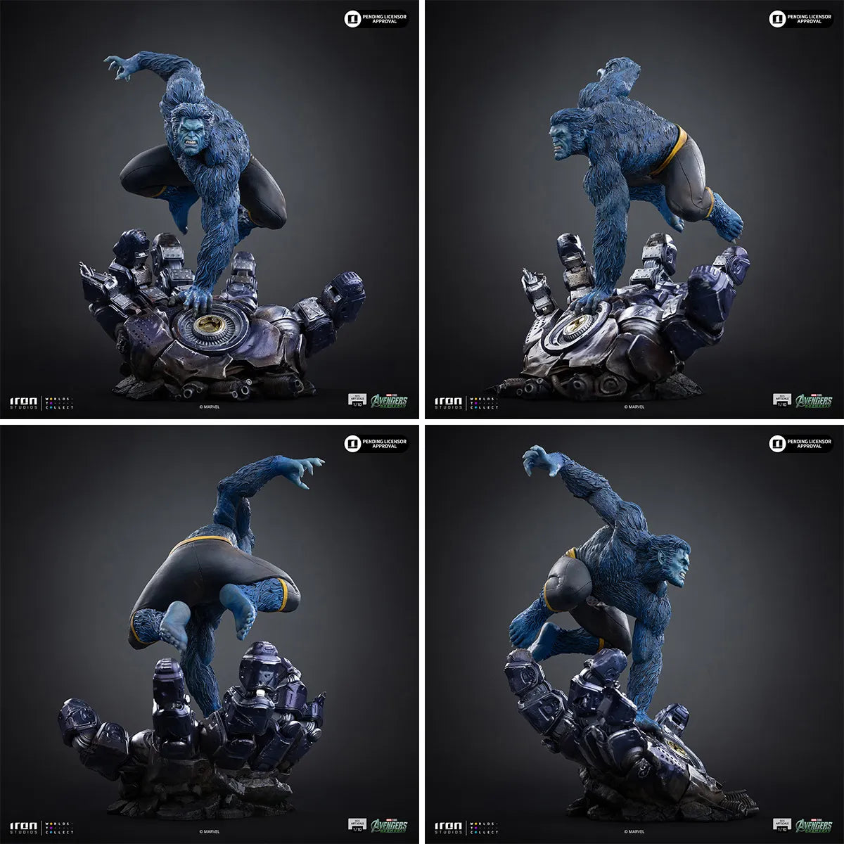 マーベル 「アベンジャーズ/ドゥームズデイ」 1/10スケール ビースト【アイアン・スタジオ スタチュー】「バトルジオラマ・シリーズ」