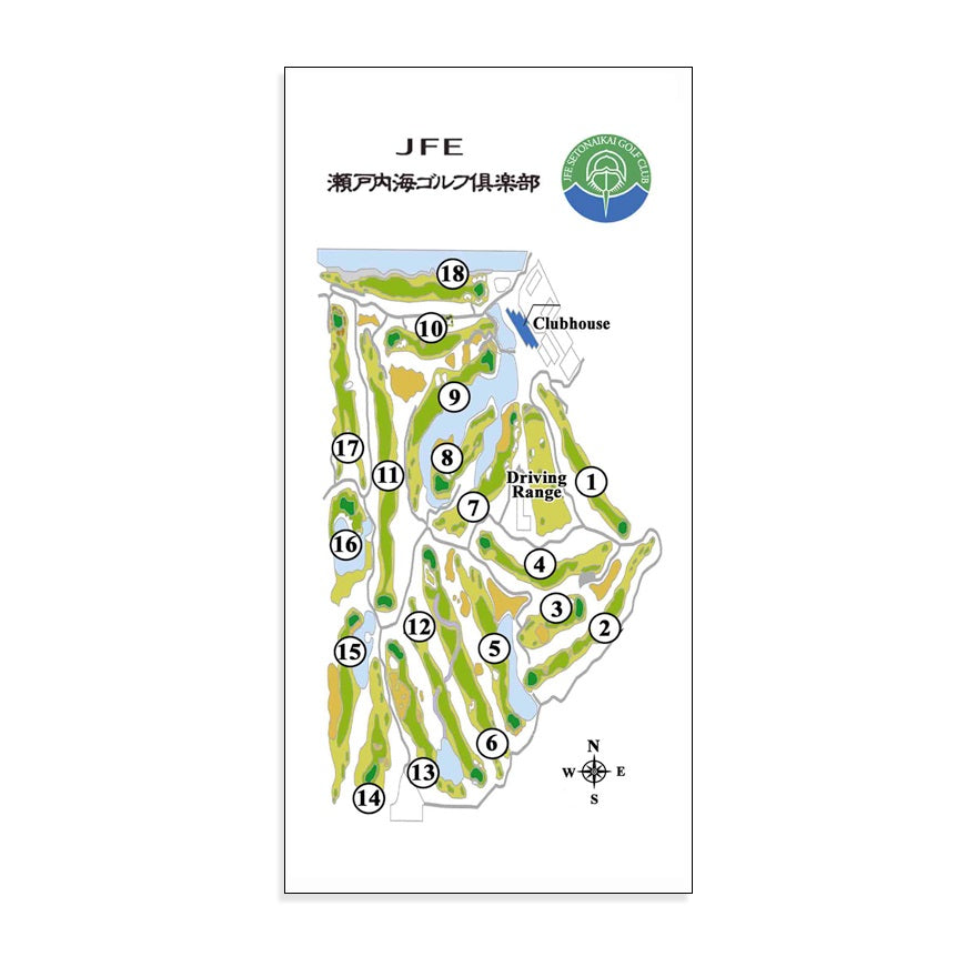 【ゴルフ】ゴルフメモ [岡山県笠岡市] JFE瀬戸内海ゴルフ倶楽部　Regular Tee+*