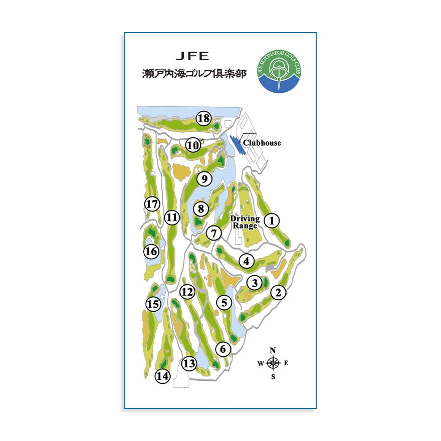 ゴルフ】ゴルフメモ [岡山県笠岡市] JFE瀬戸内海ゴルフ倶楽部 Champion
