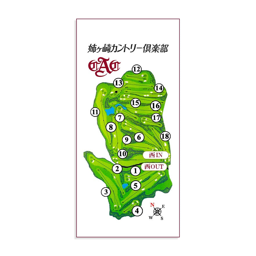 【ゴルフ】ゴルフメモ [千葉県市原市] 姉ヶ崎カントリー倶楽部（西コース Aグリーン）*