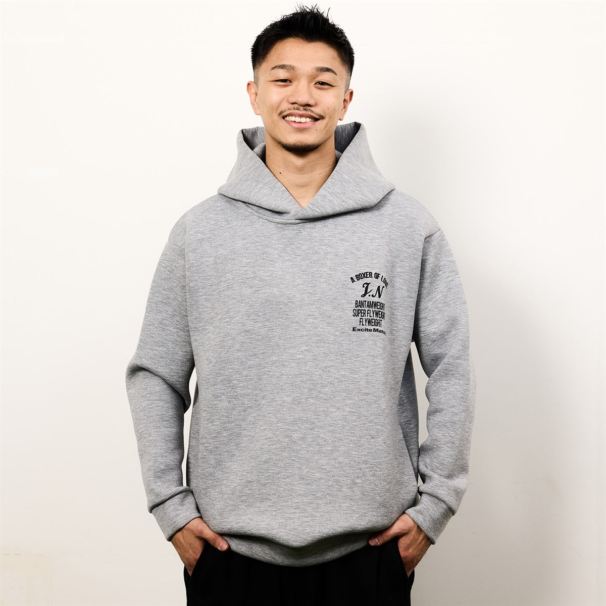 JUNTO NAKATANI × ExciteMatch】3階級制覇 ダンボールニット パーカー