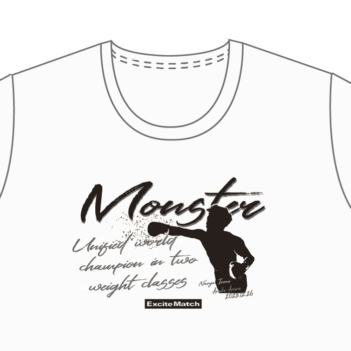 【NAOYA INOUE × ExciteMatch】MONSTER 井上尚弥 vs マーロン・タパレス戦 Tシャツ（ホワイト）