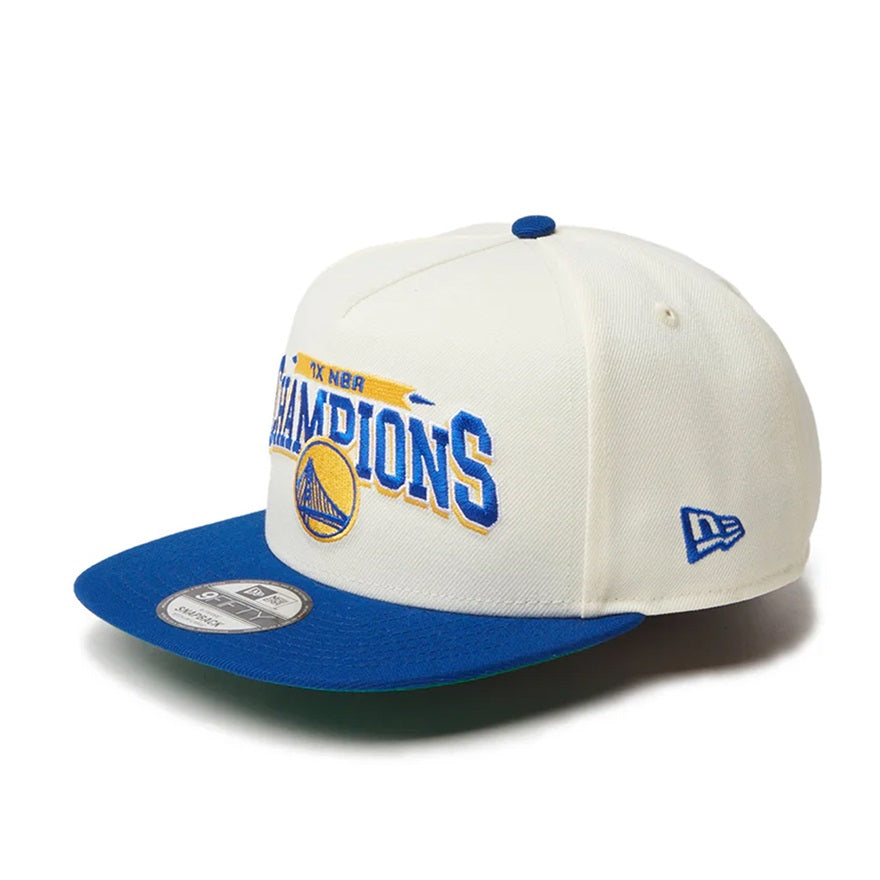【NBA】NewEra 9FIFTY A-Frame ゴールデンステイト・ウォリアーズ CHAMPION キャップ（WARRIORS）