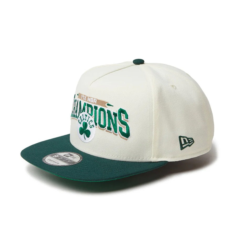 【NBA】NewEra 9FIFTY A-Frame ボストン・セルティックス CHAMPION キャップ（CELTICS）