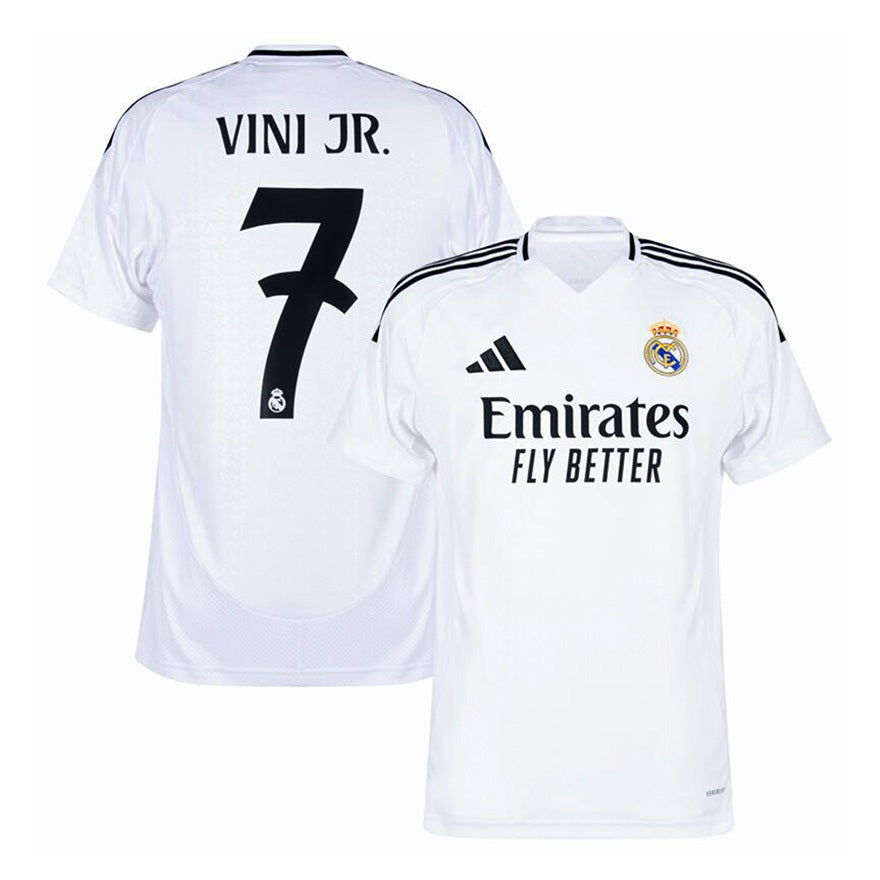 【サッカー／UEFAチャンピオンズリーグ】レアル・マドリード 2024-2025ホームユニフォーム　ヴィニシウス#7