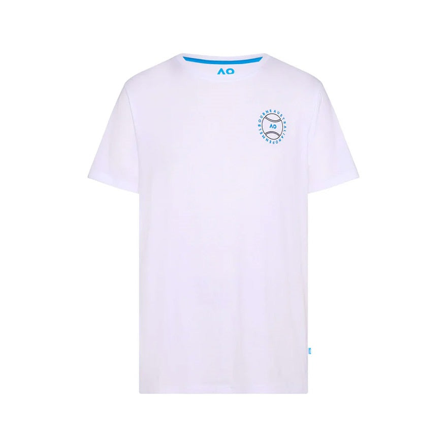 【全豪オープンテニス2025】ベースラインTシャツ（ホワイト）