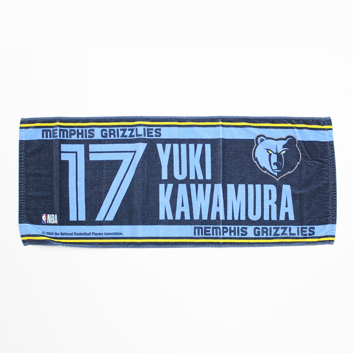 【NBA】メンフィス・グリズリーズ　河村勇輝　フェイスタオル（GRIZZLIES／Yuki Kawamura）