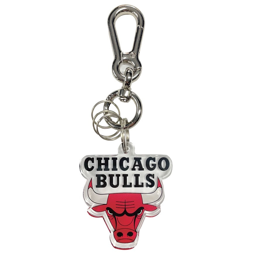 【NBA】シカゴ・ブルズ 極厚アクリルキーホルダー（BULLS）