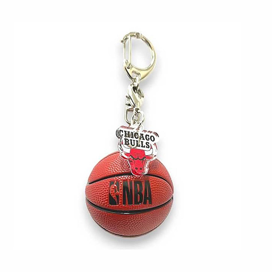 【NBA】シカゴ・ブルズ  ボールキーホルダー（チャーム付き）（BULLS）