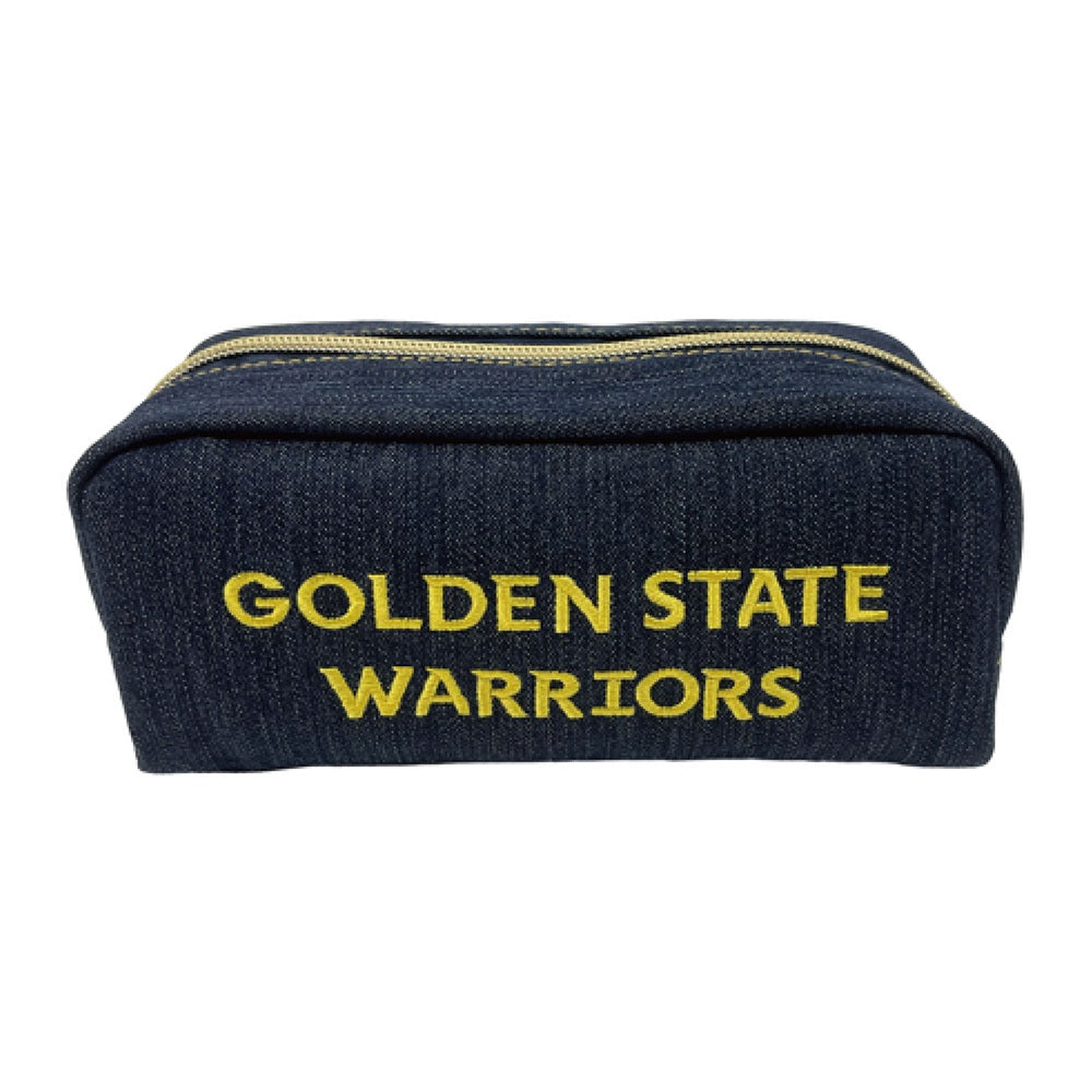 【NBA】ゴールデンステイト・ウォリアーズ 角型ポーチ/デニム（WARRIORS）