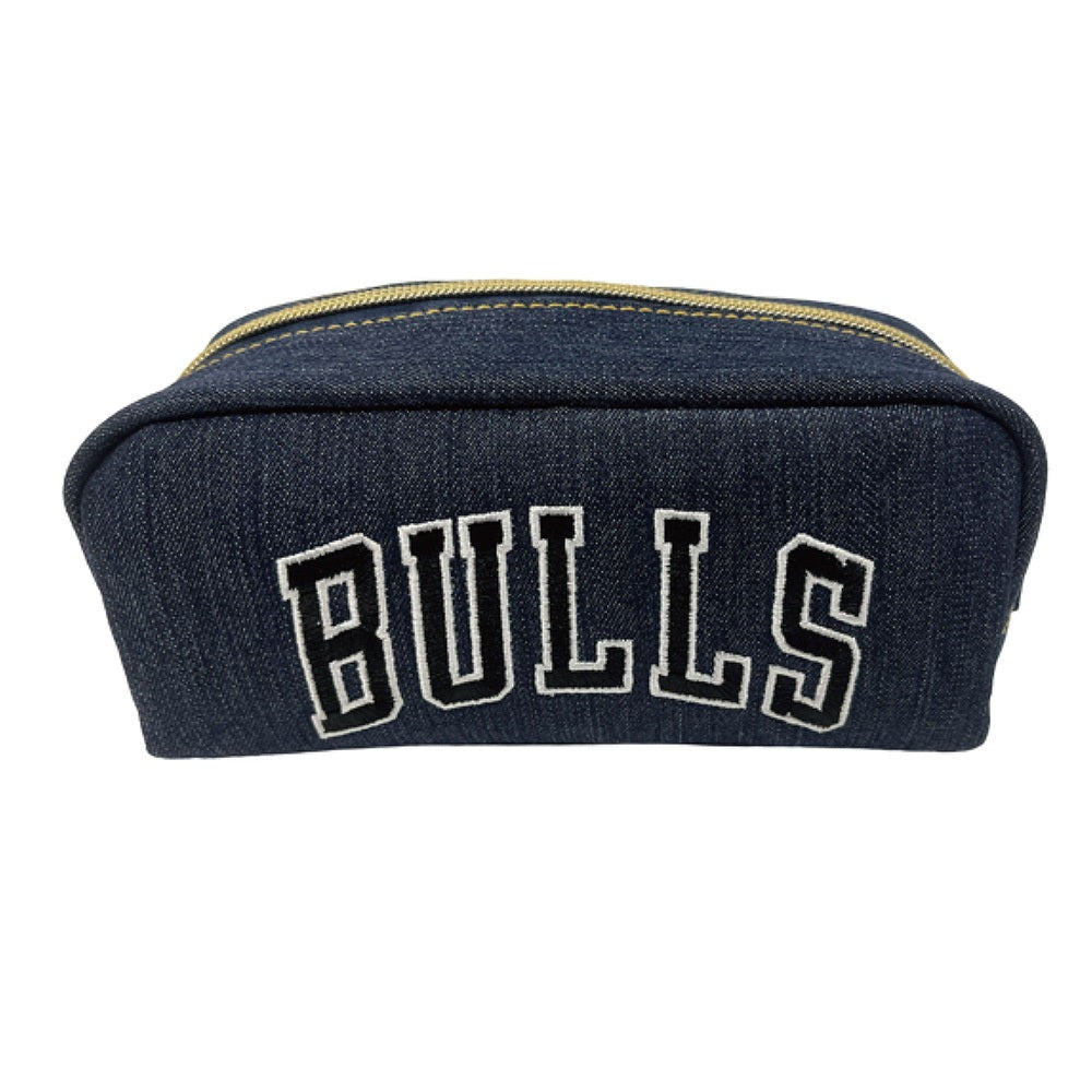【NBA】シカゴ・ブルズ 角型ポーチ/デニム（BULLS）