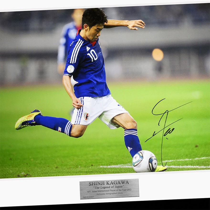 【メモラビリア】香川真司　直筆サイン入り　日本代表　2011-2012フォト　特製フレーム