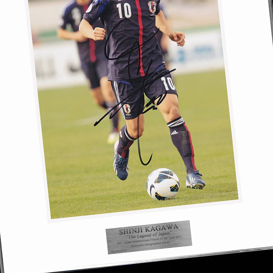 【メモラビリア】香川真司　直筆サイン入り　日本代表　2013-2014フォト　特製フレーム