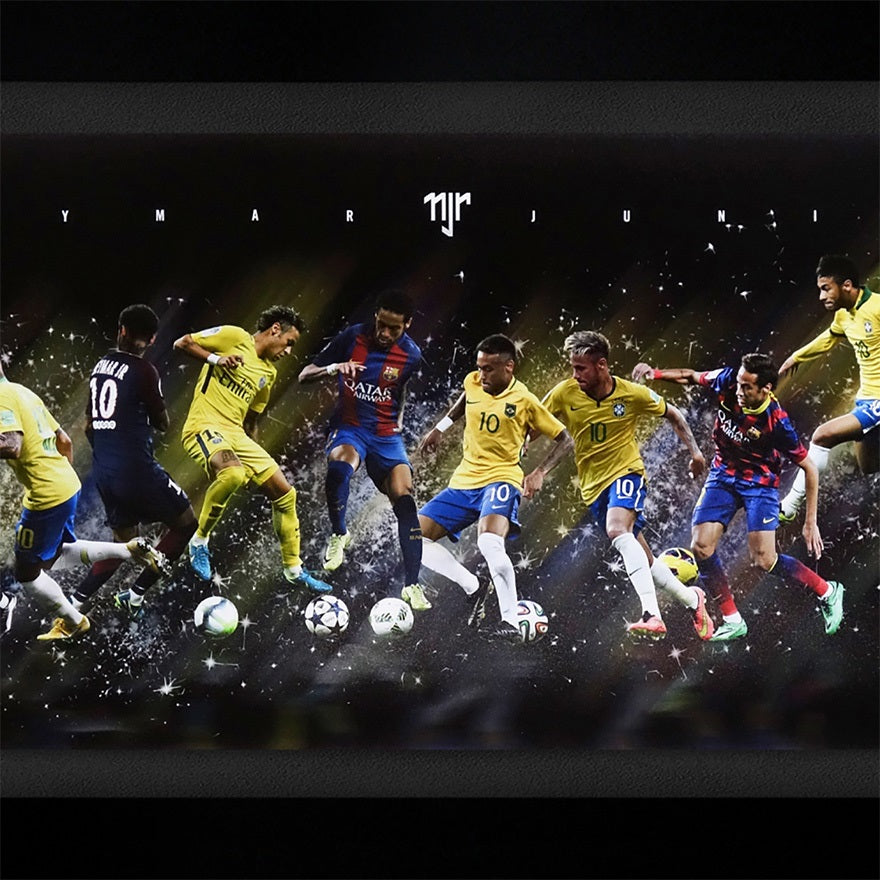 【メモラビリア】[世界限定50枚] ネイマール　直筆サイン入り　パノラミックアート "The Maverick"*